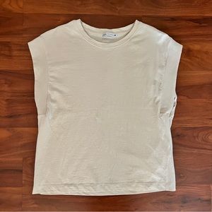 Zara Beige Cotton Top
